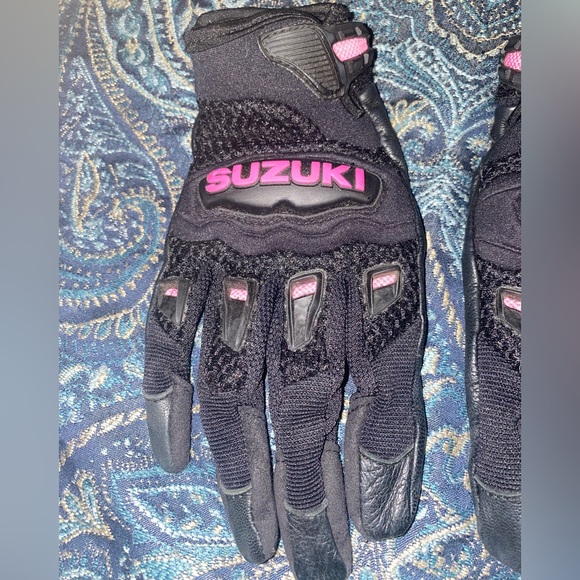 Icon Twenty-Niner CE Womens Motorcycle Gloves Suzuki. Mesh/Leather Sz.M - Picture 5 of 6